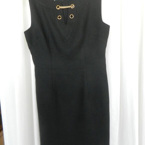 Black Bigio linen dress, size 6 - Picture 3 of 9